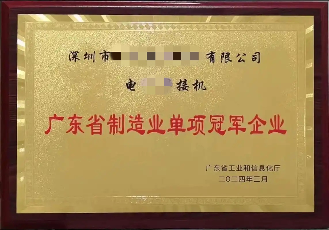 广东省制造业单项冠军企业1